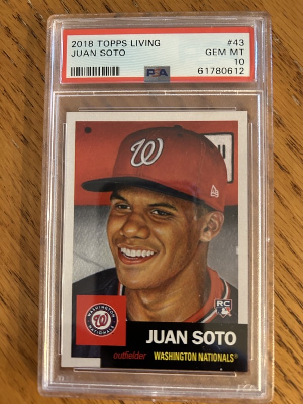 2018 TOPPS LIVING JUAN SOTO ROOKIE #43 PSA 10 GEM MINT!