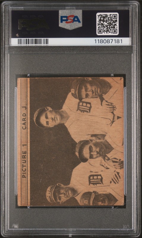 1935 Goudey 4-in-1 #1J Babe Ruth Maranville PSA 2 GOOD HOF MLB Vintage Baseball view 2