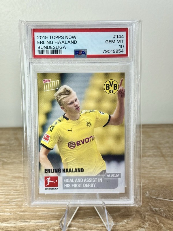 2019 Topps Now #144 First Derby ERLING HAALAND RC Rookie PSA 10 #2