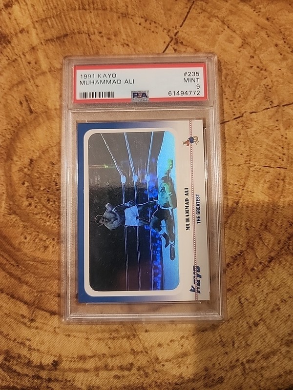 PSA 9 1991 KAYO HOLOGRAM MUHAMMAD ALI