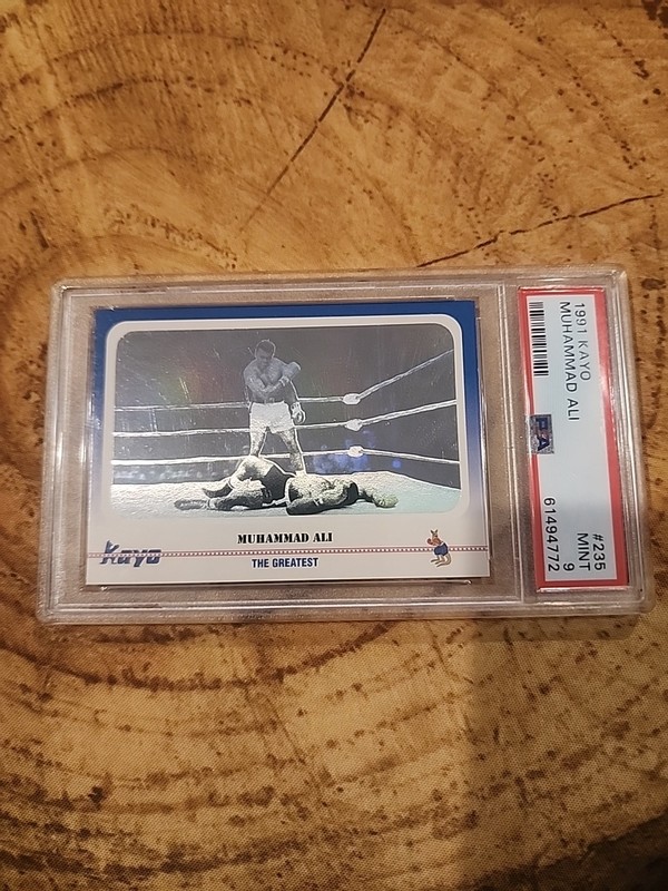 PSA 9 1991 KAYO HOLOGRAM MUHAMMAD ALI view 2