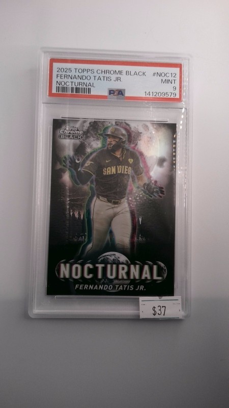 Fernando Tatis JR Topps Chrome Black Nocturnal #NOC12 PSA 9