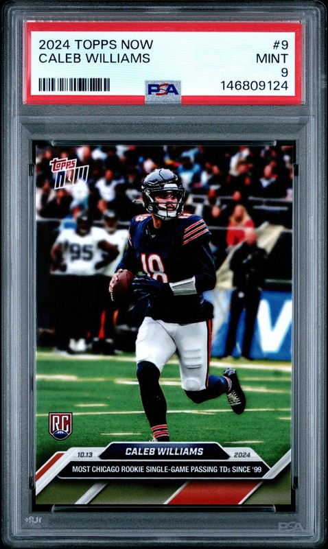 2024 TOPPS NOW #9 CALEB WILLIAMS PSA 9