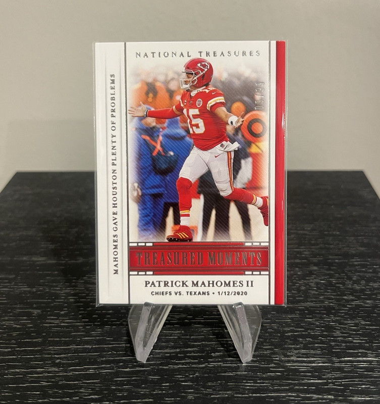 2020 Panini National Treasures Treasured Moments 09/99 Patrick Mahomes 