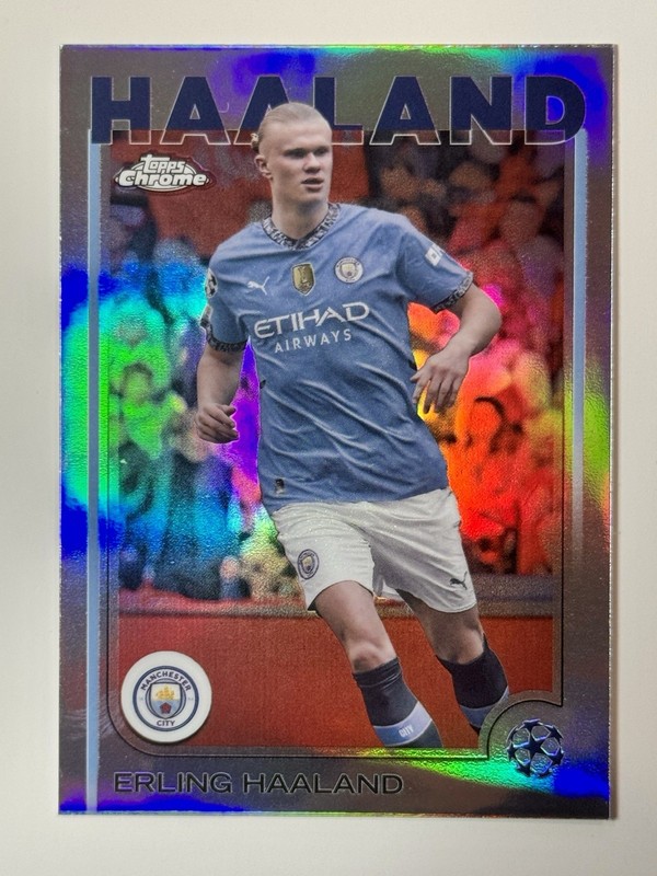 2024-25 Topps Chrome Uefa Club Competitions - Erling Haaland #9 Refractor
