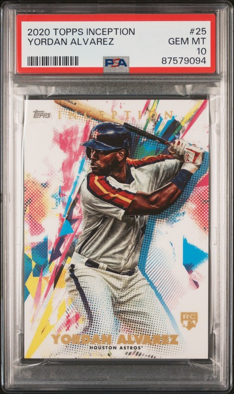 Yordan Alvarez 2020 Topps Inception RC PSA 10