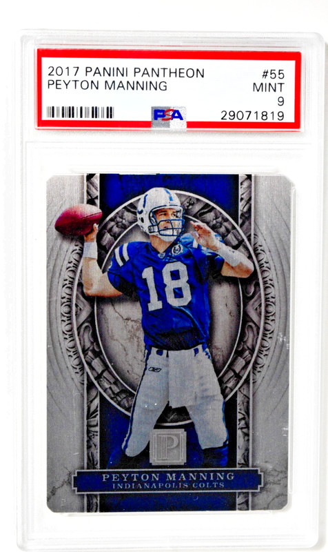 2017 Panini Pantheon Metal #55 Peyton Manning /30 PSA 9 Colts