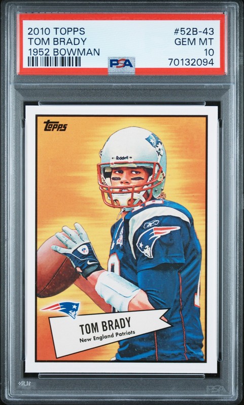 2010 TOPPS 1952 BOWMAN #52B-43 TOM BRADY PSA 10