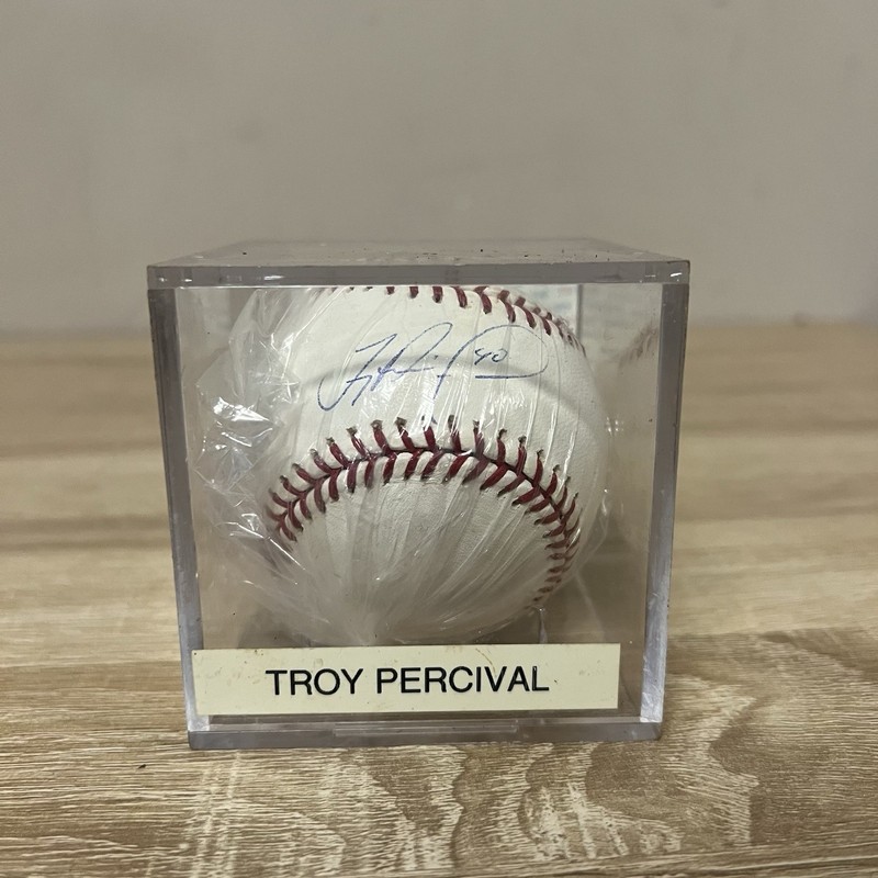Troy Percival Signed Rawlings Baseball Autograph PSA  Authenticated