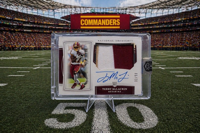 2019 National Treasures | #187 | Terry McLaurin | True RPA | 32/99 | Player-Worn