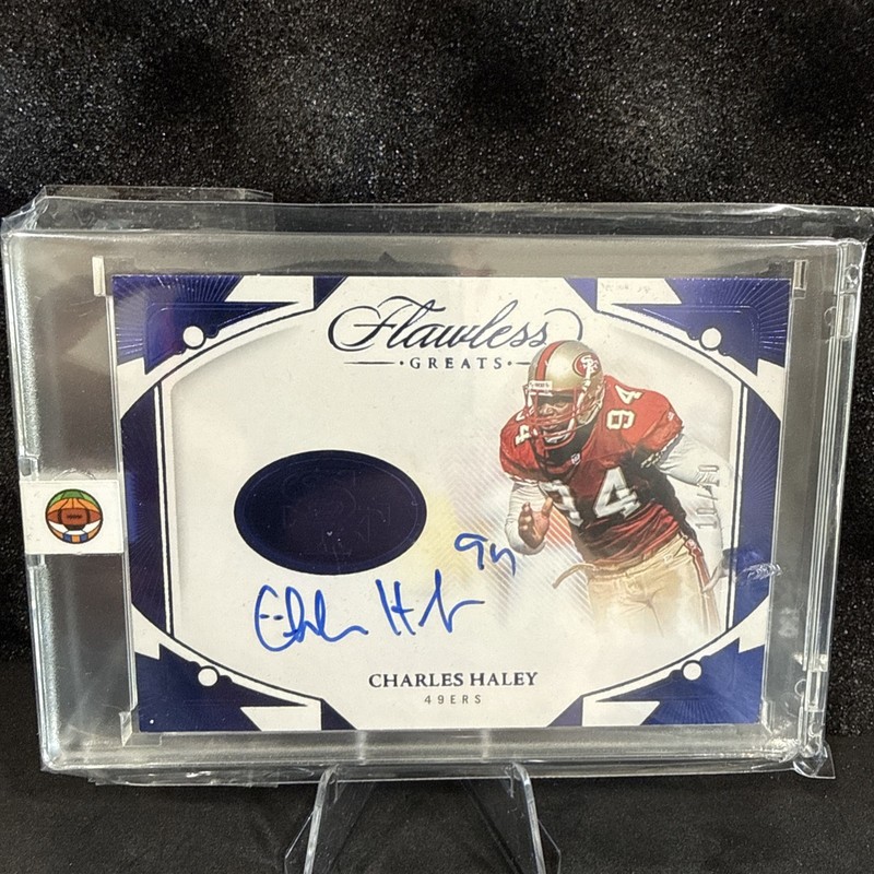 2024 Flawless Greats Sapphire Auto /10 Charles Haley