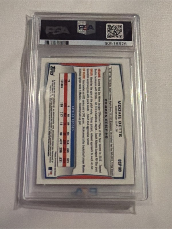 2014 Bowman - Prospects Chrome Mookie Betts #BCP109 (RC) view 2
