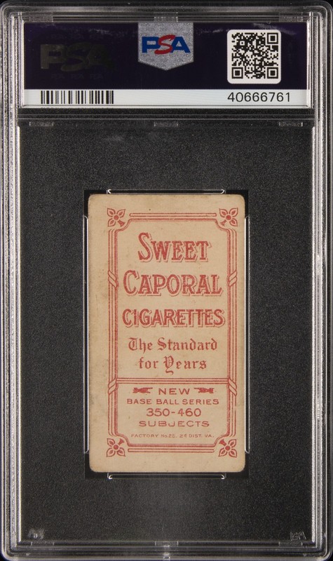 1909-11 T206 SWEET CAPORAL 350-460/25 PORTRAIT-RED TY COBB PSA 1 view 2