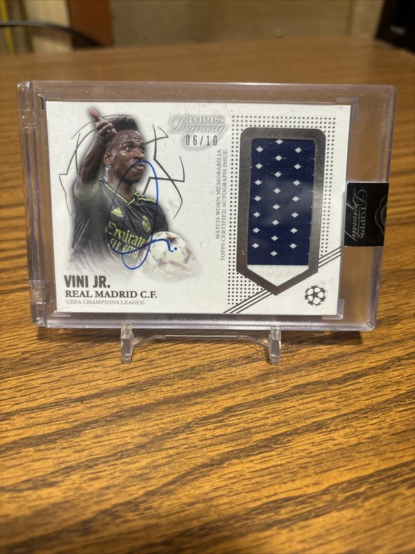Vini Jr 2022-23 Topps Dynasty UCL Patch Auto /10 Real Madrid