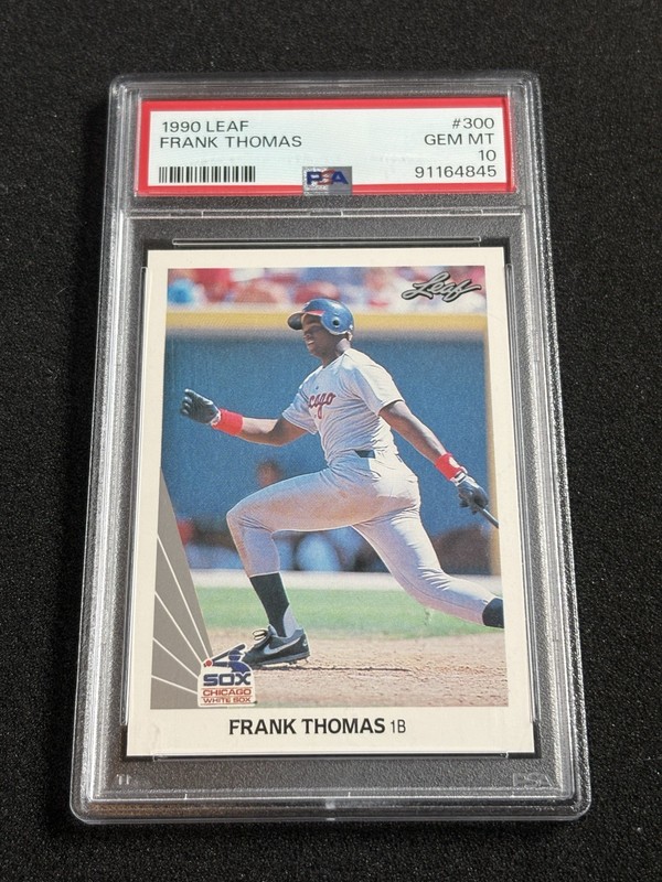1990 Leaf Frank Thomas Rookie PSA 10 Gem Mint Rookie Card RC #300 HOF Invest
