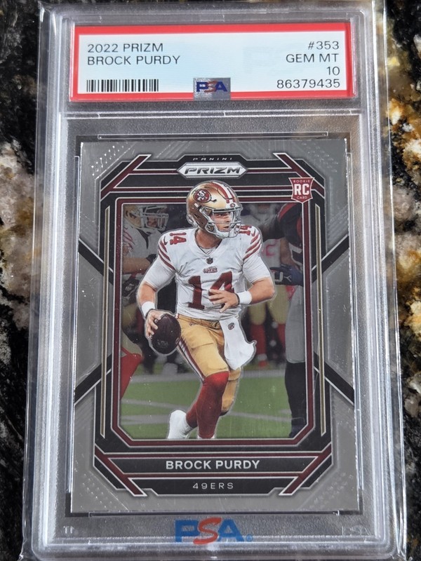 2022 Brock Purdy RC #353 Panini Prizm PSA 10 Gem Mint!
