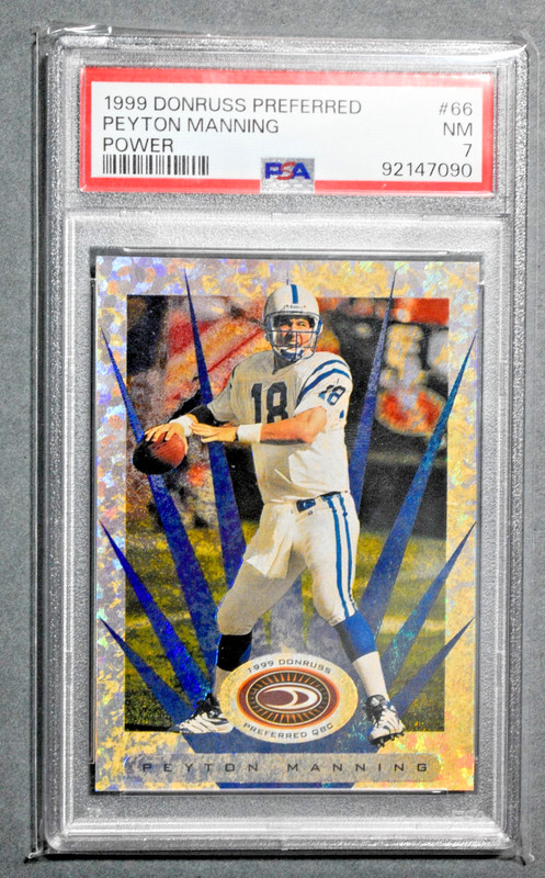 1999 Donruss Preferred #66 PEYTON MANNING Power /300 PSA 7 Colts
