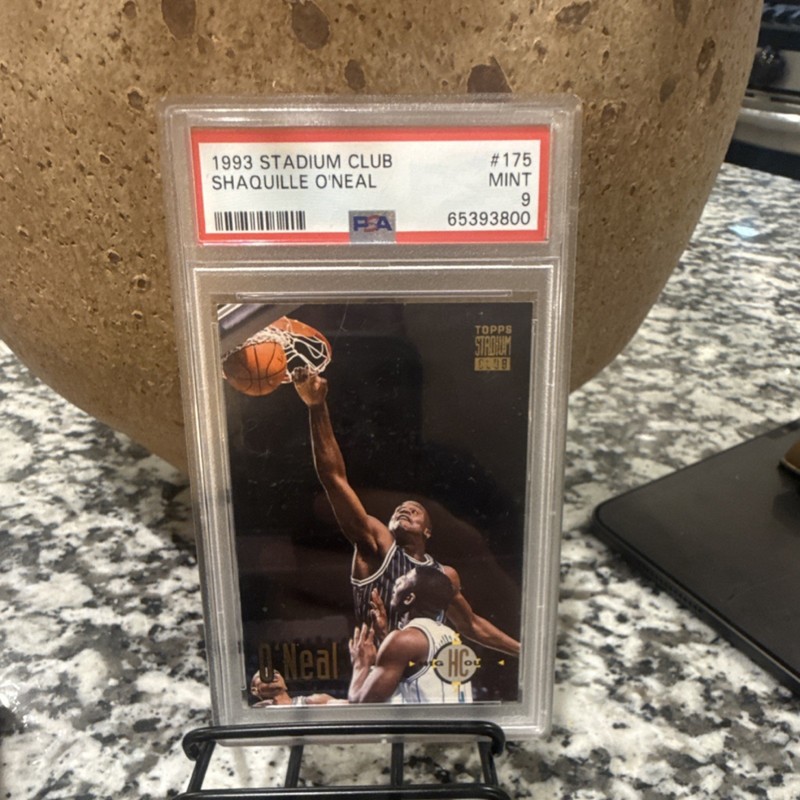 Topps Stadium Club High Court Shaquille O'Neal #175 PSA 9 Orlando Magic NBA