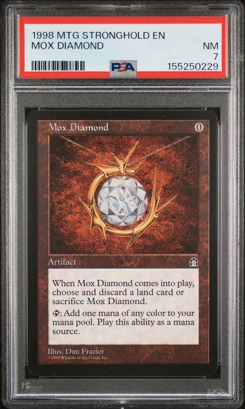 1998 MTG STRONGHOLD MOX DIAMOND PSA 7