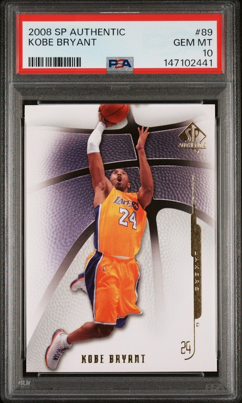 2008 SP AUTHENTIC #89 KOBE BRYANT PSA 10