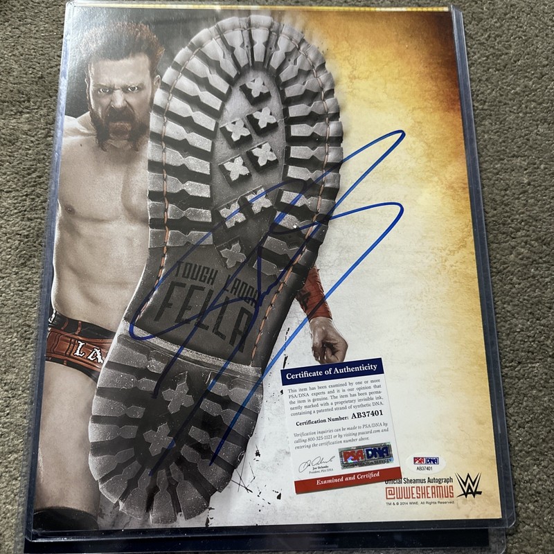 WWE Shamus Official Autograph PSA