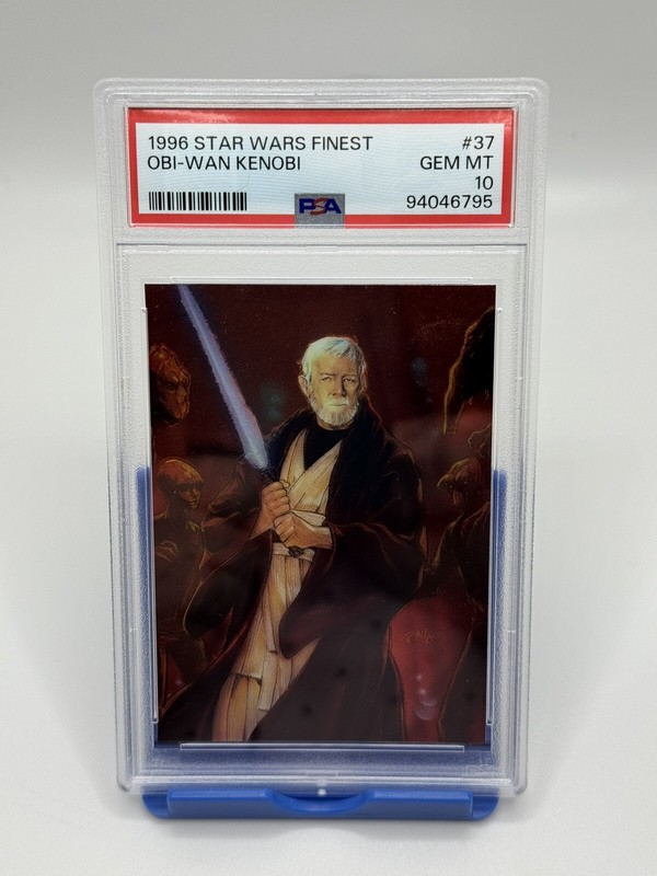 1996 STAR WARS FINEST #37 OBI-WAN KENOBI PSA 10 GEM MT