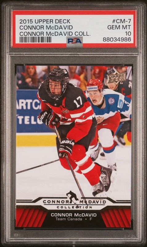 Connor McDavid 2015 UPPER DECK #CM-7 Rookie Card PSA 10 Team Canada