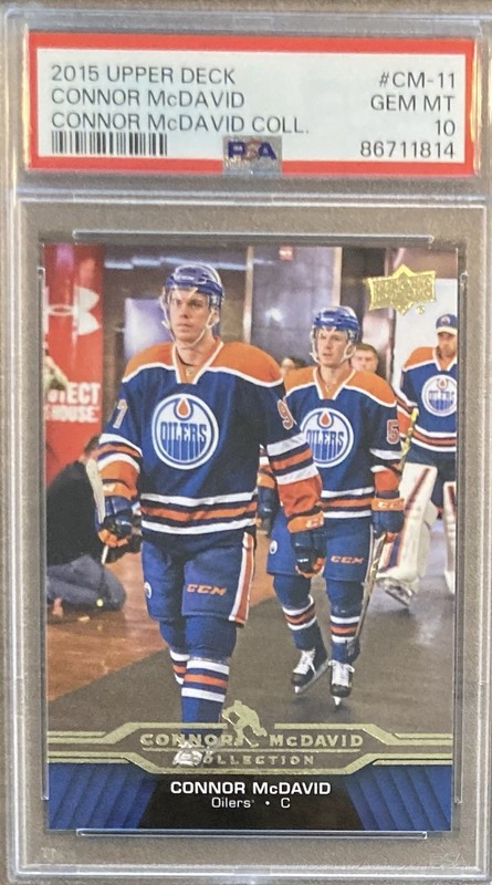 Connor Mcdavid 2015 Upper Deck #CM-11 Rookie Card PSA 10
