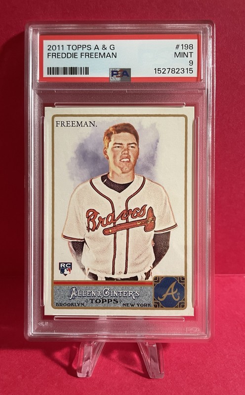 2011 Topps Allen & Ginter Base Card #198 FREDDIE FREEMAN PSA 9 - Free Shipping