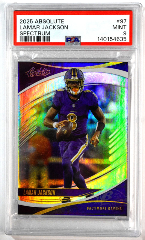 2025 Absolute #97 Spectrum Lamar Jackson PSA 9 Mint