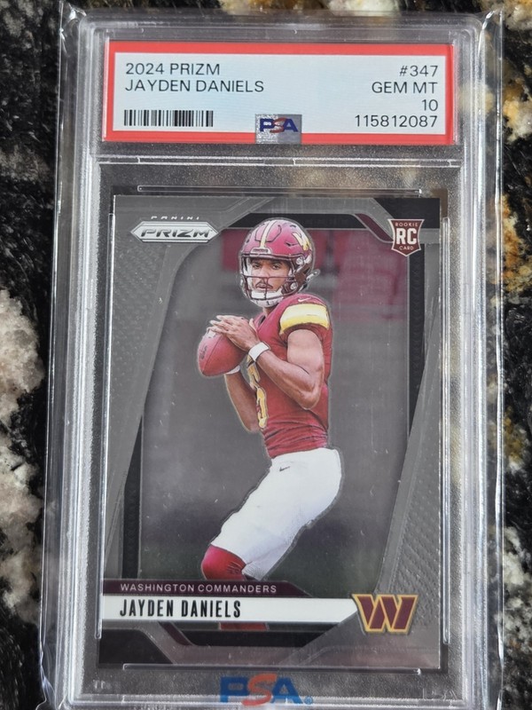 2024 Jayden Daniels RC #347 Panini Prizm PSA 10 Gem Mint!
