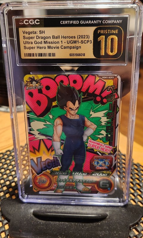 2023 SUPER DRAGON BALL HEROES ULTRA GOD MISSION 3 VEGETA:  SH CGC 10 PRISTINE