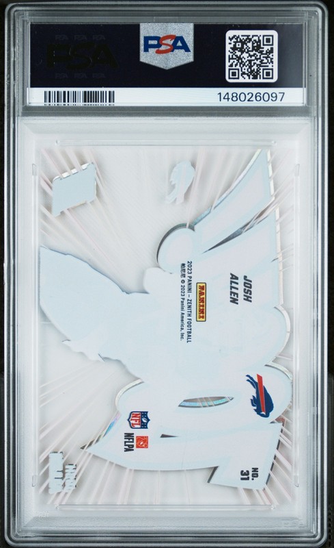 2023 PANINI ZENITH ZOOM! #31 JOSH ALLEN PSA 8 view 2