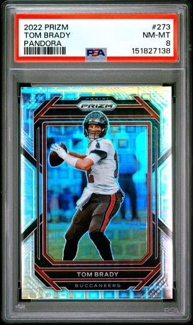 2022 Prizm Tom Brady #273 Pandora 072/400 PSA 8