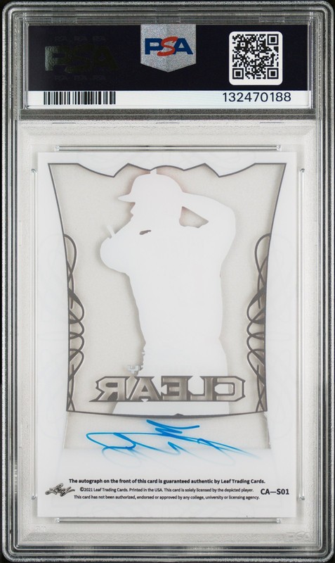 2021 LEAF TRINITY CLEAR AUTO #SO1 SHOHEI OHTANI PSA AUTHENTIC AUTO 10 view 2
