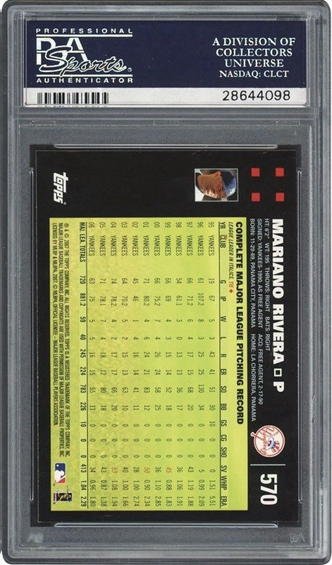 2007 Topps Mariano Rivera #570 PSA 10 💎 Gem Mint! Pop 51 view 2