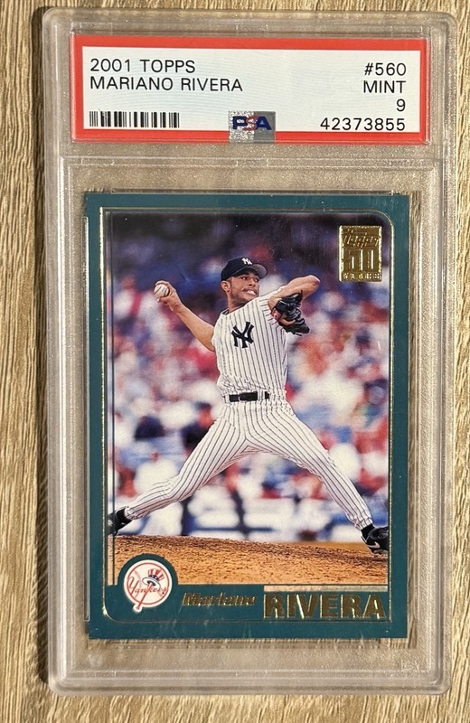 2001 Topps Mariano Rivera #560 PSA 9💎Mint New York Yankees HOF Pop 23 10 Higher