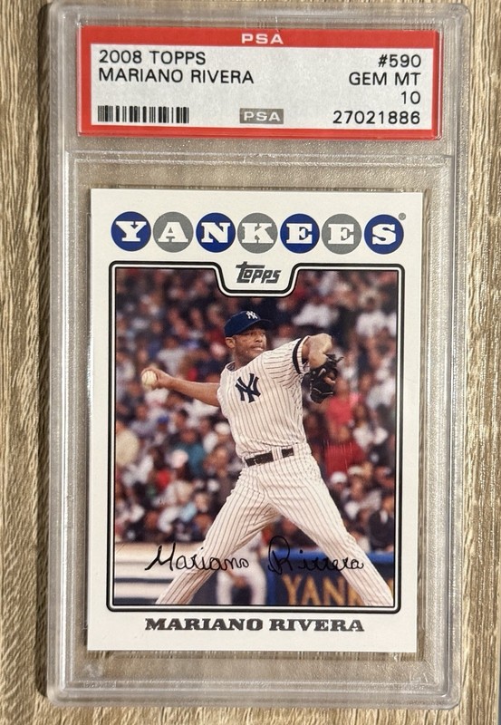2008 Topps Mariano Rivera #590 PSA 10 💎 Gem Mint! New York Yankees Hall Of Fame