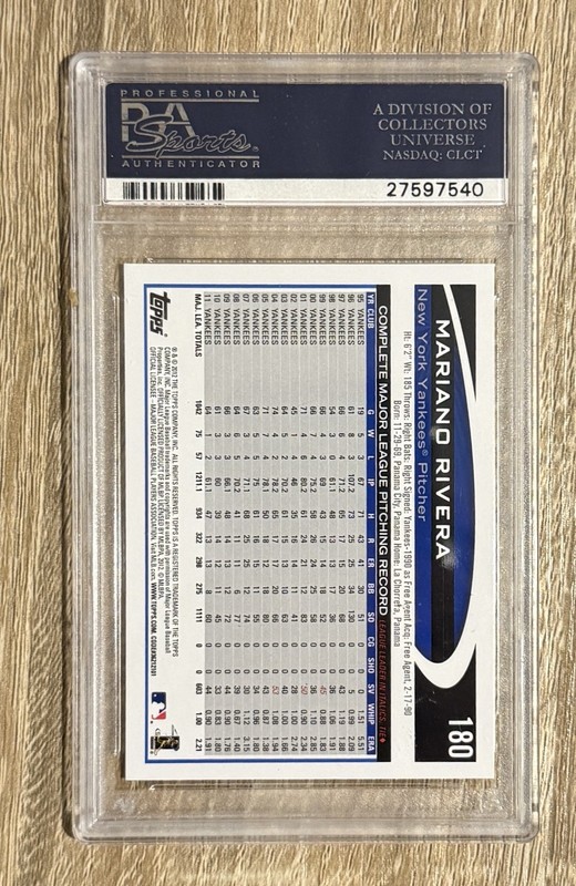 2012 Topps Mariano Rivera #180 PSA 10 💎Gem Mint! New York Yankees Hall Of Fame view 2