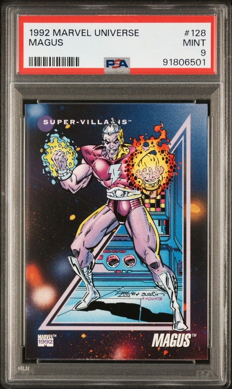 1992 Impel Marvel Universe #128 Magus PSA 9