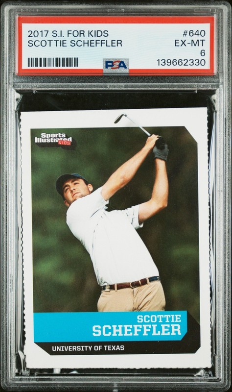 2017 Sports Illustrated for Kids Scottie Scheffler Rookie #640 PSA 6 VERY RARE!!