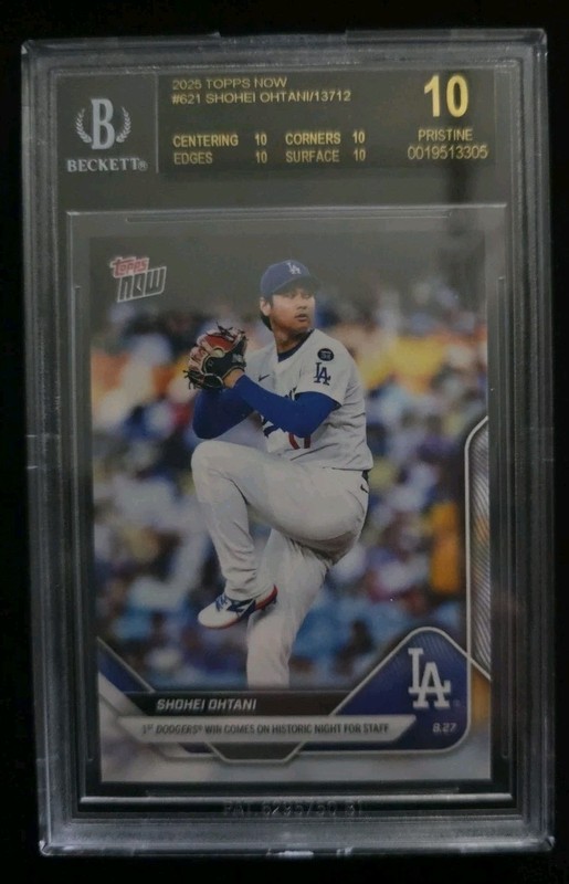 2025 TOPPS NOW #650 SHOHEI OHTANI/8369 BGS 10 BLACK LABEL Beckett Trading Card