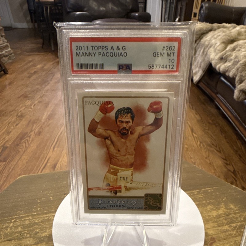 Topps 2011 Allen & Ginter Manny Pacquiao Rookie Base #262 Boxing PSA 10