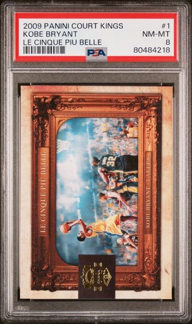 2009 PANINI COURT KINGS LE CINQUE PIU BELLE #1 KOBE BRYANT /149 PSA 8 (DE