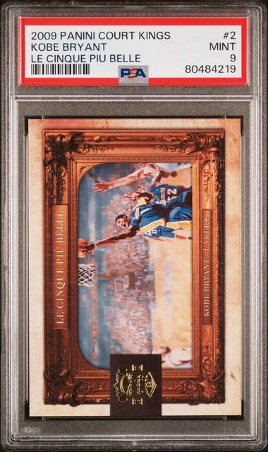 2009 PANINI COURT KINGS LE CINQUE PIU BELLE #2 KOBE BRYANT /149 PSA 9 (DE