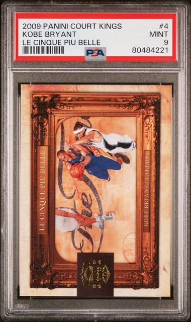 2009 PANINI COURT KINGS LE CINQUE PIU BELLE #4 KOBE BRYANT /149 PSA 9 (DE