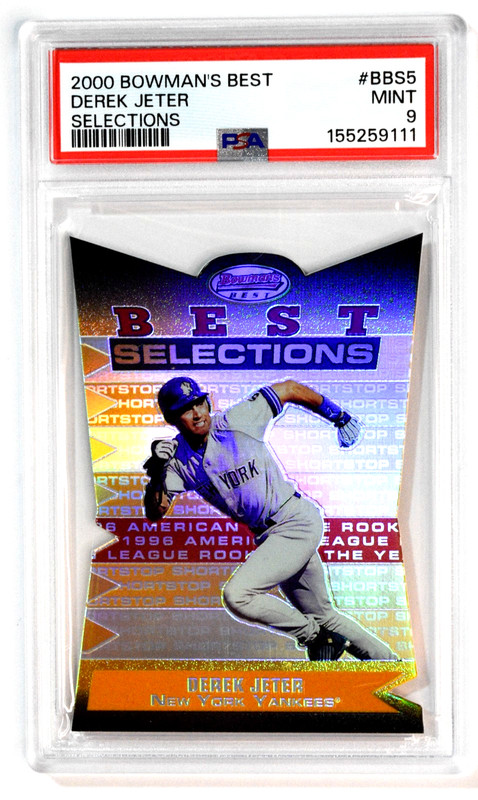 2000 Bowman's Best #BBS5 Derek Jeter Selections Die-Cut PSA 9 Yankees