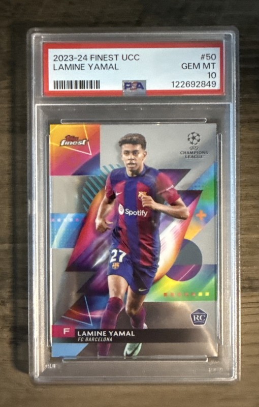 2023 Finest UCC #50 Lamine Yamal PSA 10