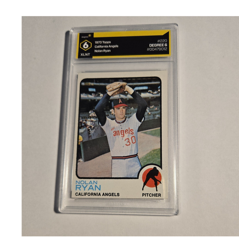 Topps 1973 Nolan Ryan #220 California Angels Graded Degree 6 Card