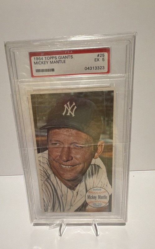 1964 Topps Giants | Mickey Mantle #25 | PSA 5 EX